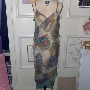 Paisley Slip Cover Dress